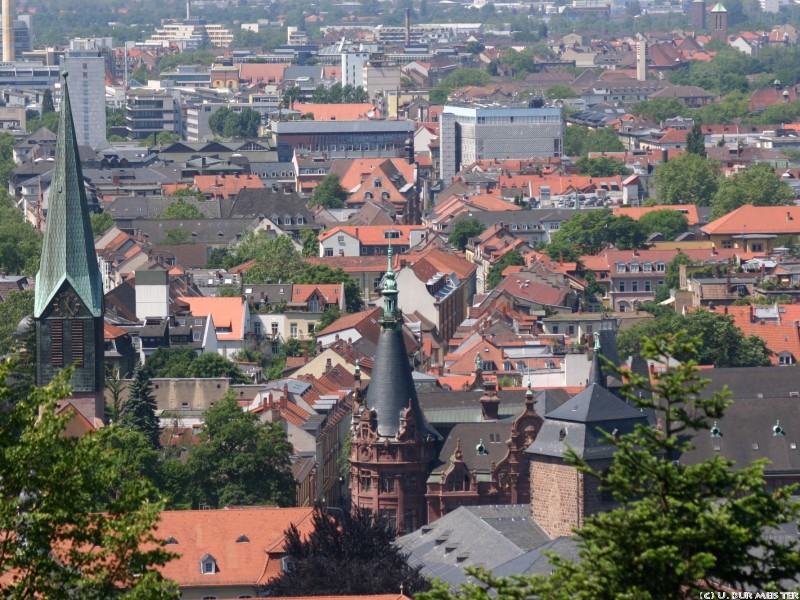 Heidelberg Blick   ber die Stadt 2